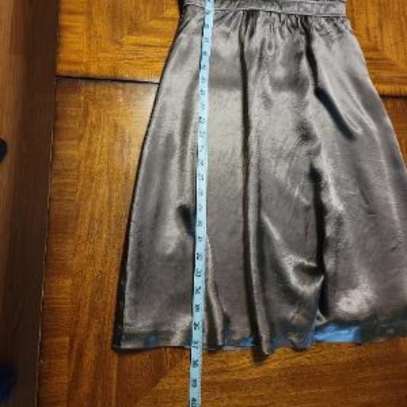 BCBG Silver Satin Dress - Picture 14 of 15